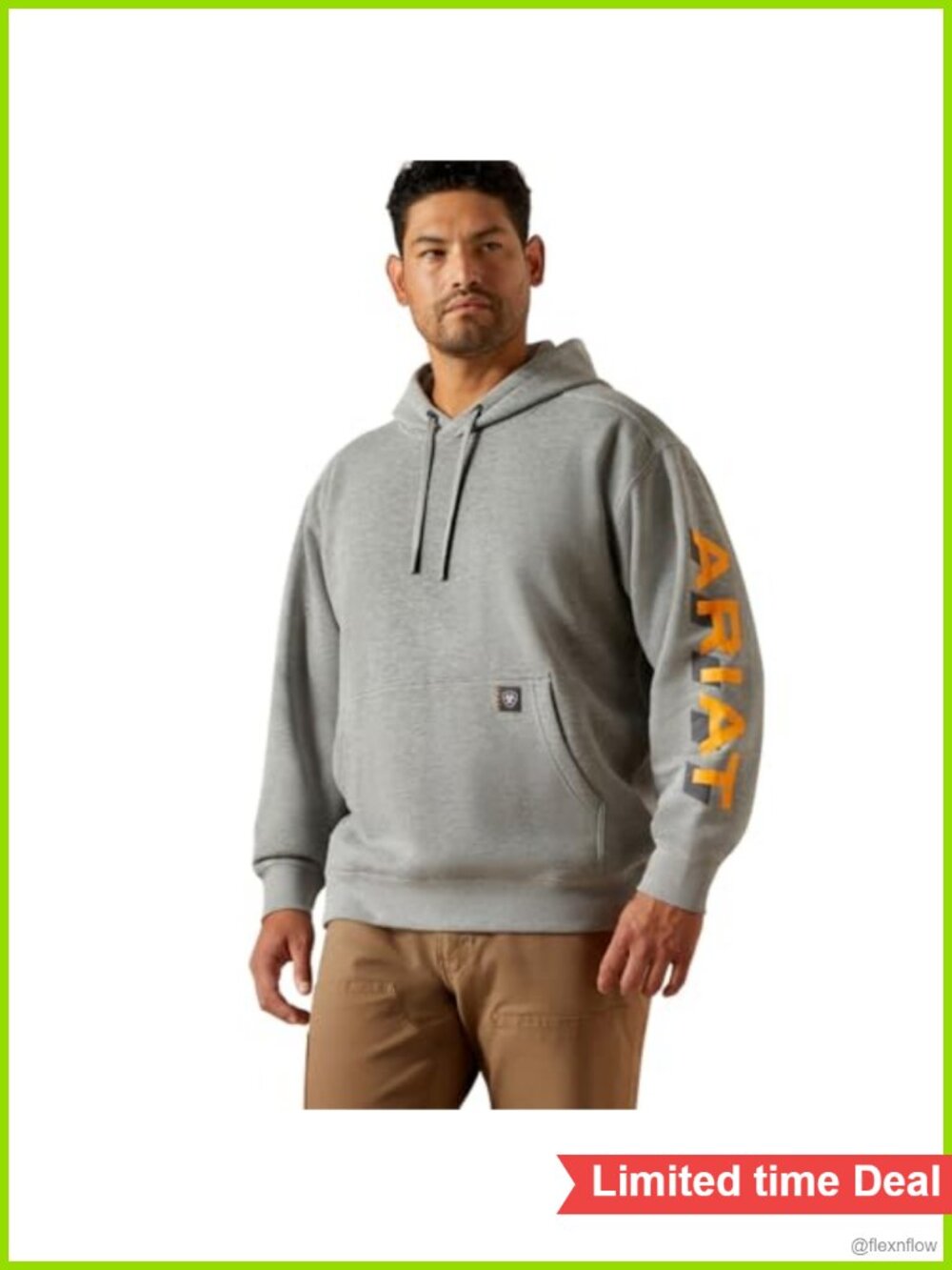 Lightweight Fleece Hoodie with Adjustable Hood and Kangaroo Pocket
